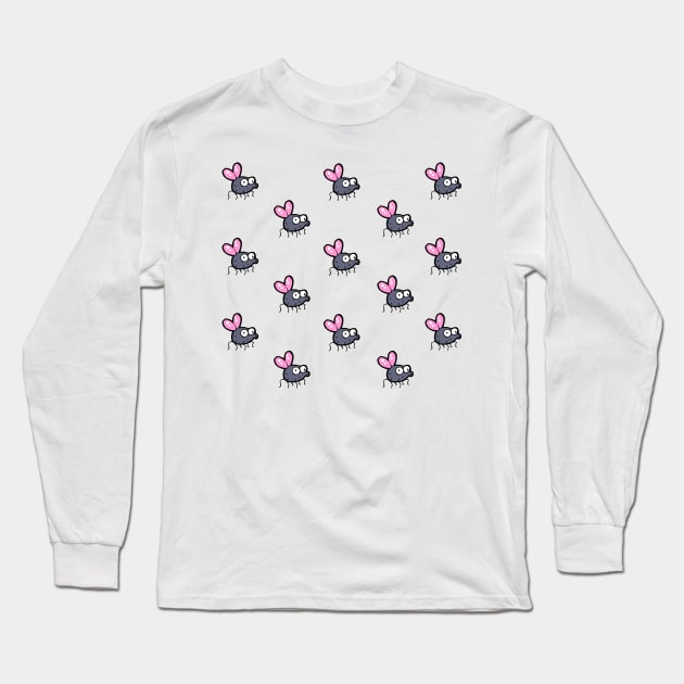 Purple fly pattern Long Sleeve T-Shirt by Murray Clothing